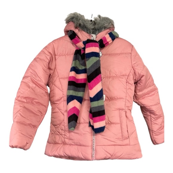 S. Rothschild & Co. Quilted Puffer Jacket
W/Scarf Big Girls XL/16 color:Rose NWT - Picture 3 of 4